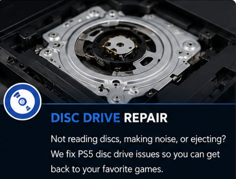 ps5 disc drive repair omaha not reading discs fix